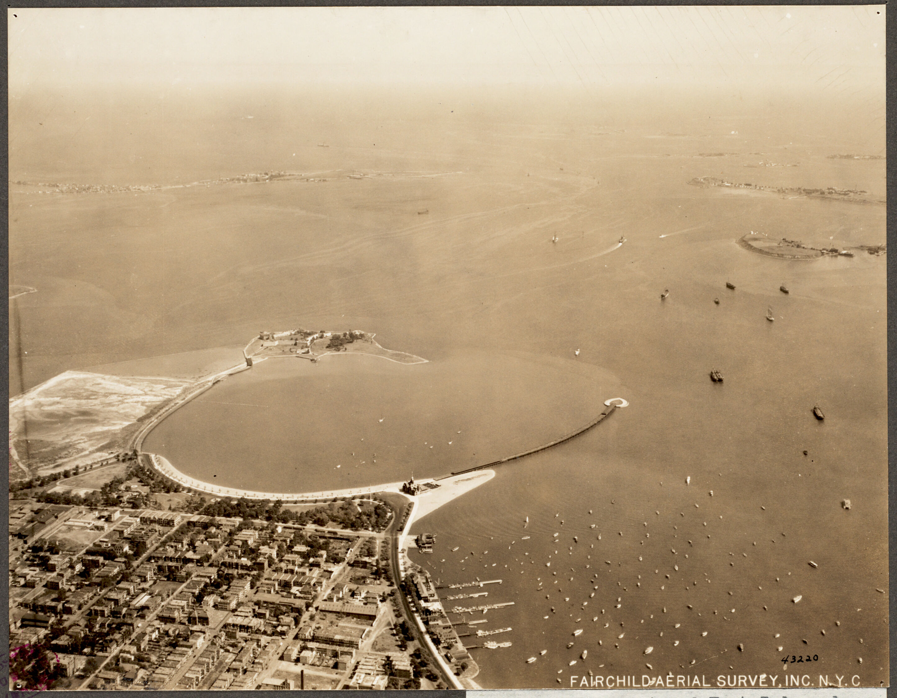 Aerial view of South Boston and Castle Island in 1925