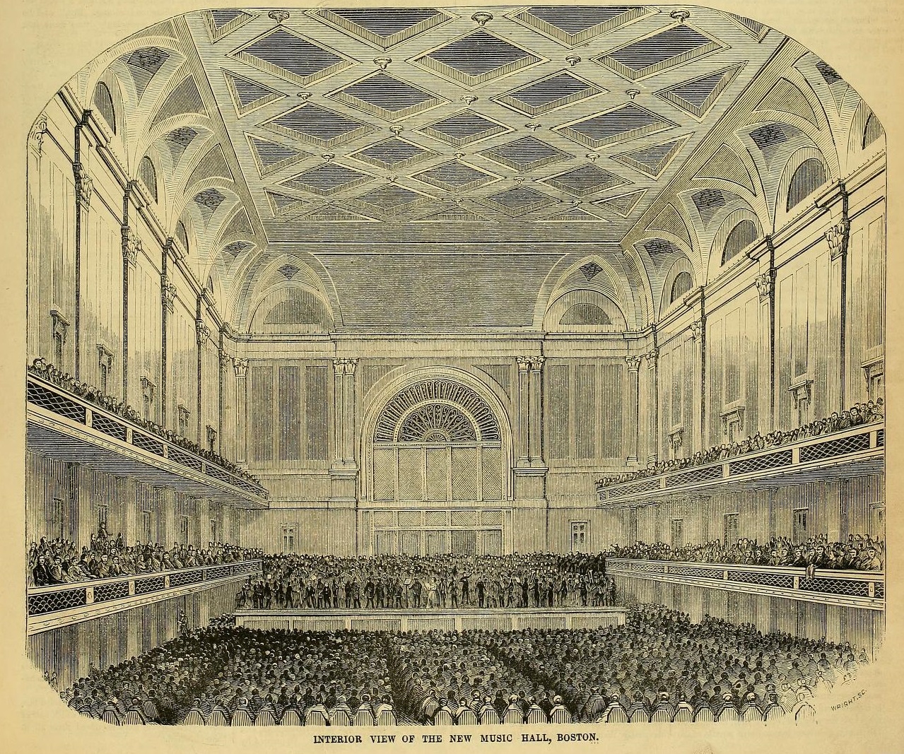 Boston Music Hall in 1852